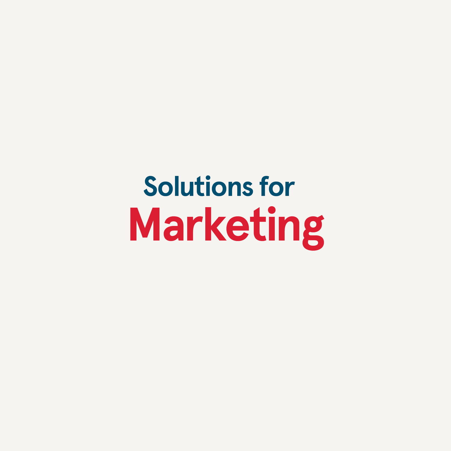 Marketing Solutions