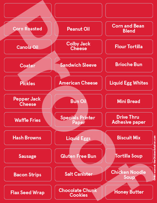 BOH Rack Label Sticker System – The Chicken Solution