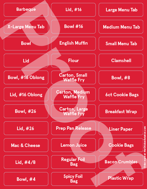 BOH Rack Label Sticker System – The Chicken Solution