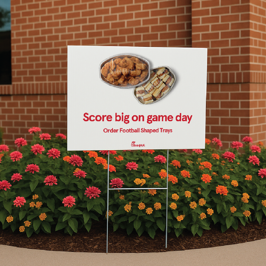 Football Trays POP Yard Sign