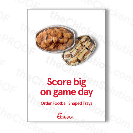 Football Trays Window Cling