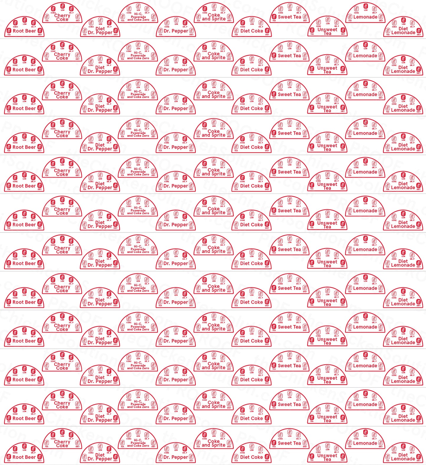 Drink Lid Legend Stickers (6 Pack)