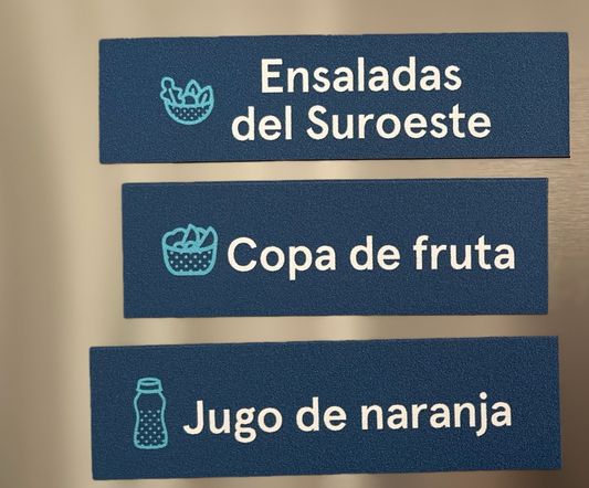 FOH Magnet Labels (Spanish)